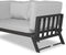 Lanterfant® Loungebank - Lars - Aluminium - Antraciet - Uitklapbaar