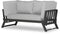 Lanterfant® Loungebank - Lars - Aluminium - Antraciet - Uitklapbaar