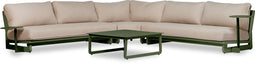 Lanterfant® Ralph - Loungeset XL - Aluminium - 7 personen - Mosgroen