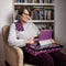Lap Tray - schootkussen - paars gestipt