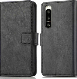 iMoshion Hoesje Geschikt voor Sony Xperia 5 IV Hoesje - iMoshion Luxe Bookcase - Zwart