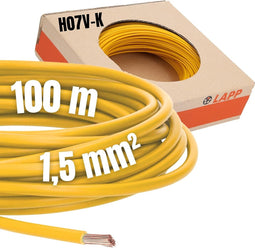 LAPP 4520111 Draad H07V-K 1 x 1.50 mm² Geel 100 m