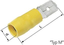 LAPP 63103010 Platte stekker (male) Insteekbreedte: 6.3 mm Insteekdikte: 0.8 mm 180 ° Deels geïsoleerd Rood 100 stuk(s)