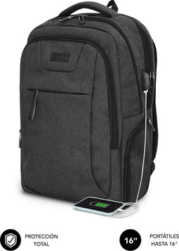 Laptop Backpack Subblim Professional Air Padding Backpack Black