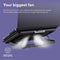 Laptop Stand with Fan Trust Exto Grey Plastic