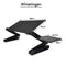 Laptop standaard Verstelbaar Universeel - Laptoptafel - Zwart