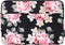 Laptophoes 15.6 Inch - Hoes Geschikt voor o.a MacBook 2021 (16 inch) - Laptop Sleeve - Zwarte Roos