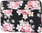Laptophoes 15.6 Inch - Hoes Geschikt voor o.a MacBook 2021 (16 inch) - Laptop Sleeve - Zwarte Roos