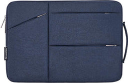 Laptophoes 15.6 Inch XV - Laptop Sleeve met Extra Vakken - Donkerblauw