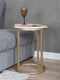 Laptoptafel Mitch Marmer Rond - Wit/Goud