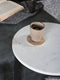 Laptoptafel Mitch Marmer Rond - Wit/Zwart