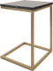 Laptoptafel Mitch Marmer - Zwart/Goud