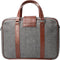 Laptoptas | 15 Inch | Grijs Tweed | Bruin Leer | by Orange Fire