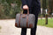 Laptoptas | 15 Inch | Grijs Tweed | Bruin Leer | by Orange Fire