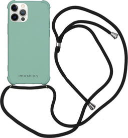 iMoshion Hoesje Geschikt voor iPhone 12 Pro / 12 Hoesje Met Koord - iMoshion Color Backcover met koord - Groen