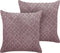 LARKSPUR - Sierkussen set van 2 - Roze - 45 x 45 cm - Fluweel