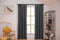 Larson - Luxe effen blackout gordijn - met haken - 1.5m x 2.5m - Donkergrijs