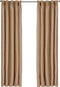 Larson - Luxe effen blackout gordijn - met haken - 3m x 2.5m - Donker taupe