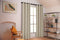 Larson - Luxe effen blackout gordijn - met ringen - 3m x 2.5m - Lichtzandgrijs