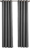 Larson - Luxe Geweven Blackout Gordijn - Ringen - Grijs - 150 x 250 cm – Verduisterend & kant en klaar