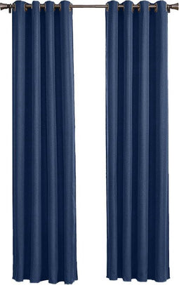 Larson - Luxe hotel blackout gordijn - met ringen - 1.5m x 2.5m - Donkerblauw