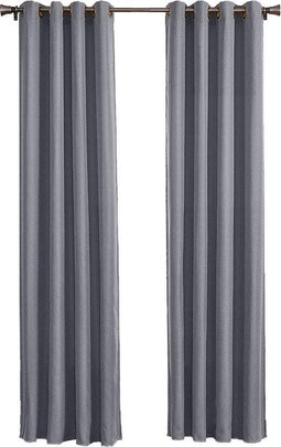 Larson - Luxe hotel blackout gordijn - met ringen - 1.5m x 2.5m - Lichtgrijs