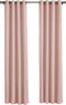 Larson - Luxe hotel blackout gordijn - met ringen - 3m x 2.5m - Soft pink