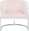 LARVIK - Fauteuil - Roze - Fluweel