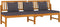 vidaXL - Dagbed - met - grijs - kussen - 200x60x75 - cm - massief - acaciahout