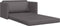 vidaXL - Ligbed/Sofa - 2-in-1 - Grijs - 124x71x78 - cm - Kunstleer