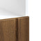 vidaXL - Ovenkast - Lucca - bewerkt - hout - bruin - eikenkleur