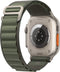 Apple Watch Ultra - 4G/LTE - 49mm - Titanium kast - Groen Alpine bandje - Small