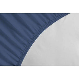 LOVELY HOME Set van 2 rechthoekige kussenslopen - 50 x 70 cm - 100% katoen - Blauw