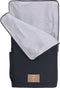 LÄSSIG Luiertas Rolltop Backpack rugzak incl verschoningsmatje - nacht blauw