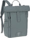 Lässig - Verzorgingstas - Rolltop Rugzak - Green Label - Antraciet