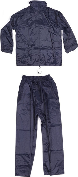 Lastpak regenpak - maat L- blauw - set van regenjas en regenbroek - waterdicht