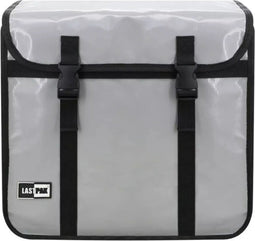 Lastpak Ruime dubbele fietstas - waterafstotend PVC - 46 liter - nardo grijs