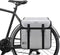Lastpak Ruime dubbele fietstas - waterafstotend PVC - 46 liter - nardo grijs