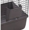 Kooi Mobi - Cavia - Dwergkonijnen - Clipsluitingen - Grijs Zwart - 137.5 cm L x 68.5 cm B x 43 cm H