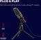 Trust GXT 212 - USB-microfoon - 3,5mm en USB-aansluiting - Rood Zwart