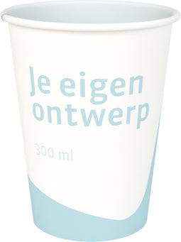 Latte-macchiatobeker - Je eigen ontwerp - Karton/PE - enkelwandig - 300ml - 12oz - 109mm - - 1000 stuks