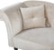 LATTES - Chaise longue - Beige - Linkerzijde - Fluweel