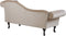 LATTES - Chaise longue - Beige - Rechterzijde - Fluweel