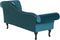 LATTES - Chaise longue - Blauw - Rechterzijde - Fluweel