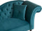 LATTES - Chaise longue - Blauw - Rechterzijde - Fluweel