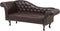 LATTES - Chaise longue - Bruin - Linkerzijde - Kunstleer