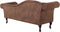 LATTES - Chaise longue - Bruin - Linkerzijde - Kunstsuède
