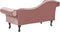 LATTES - Chaise longue - Roze - Linkerzijde - Fluweel