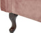 LATTES - Chaise longue - Roze - Rechterzijde - Fluweel
