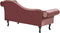 LATTES - Chaise longue - Roze - Rechterzijde - Fluweel